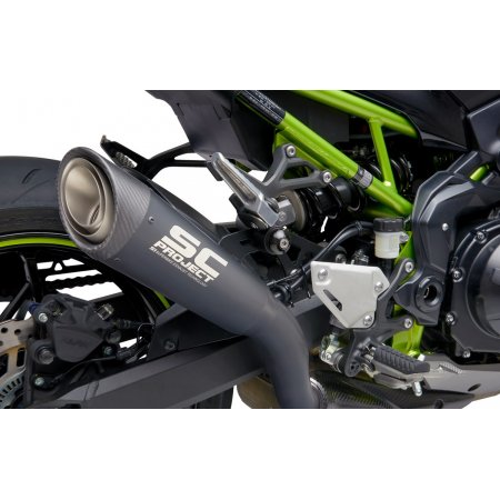 Układ wydechowy SC-PROJECT S1 TYTAN CZARNY SLIP-ON KAWASAKI Z 900 2020