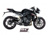 Układ wydechowy SC-PROJECT SC1-R KARBON SLIP-ON TRIUMPH STREET TRIPLE 765 / S / R / RS 2017 - 2019