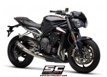 Układ wydechowy SC-PROJECT CR-T KARBON FULL SYSTEM TRIUMPH STREET TRIPLE 765 / S / R / RS 2017 - 2019