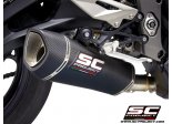 Układ wydechowy SC-PROJECT SC1-R KARBON SLIP-ON TRIUMPH STREET TRIPLE S 660 / A2 2020 - 2021