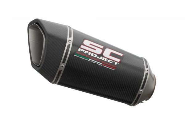 Układ wydechowy SC-PROJECT SC1-R KARBON SLIP-ON TRIUMPH STREET TRIPLE 765 S / R / RS 2020 - 2021