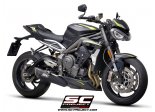 Układ wydechowy SC-PROJECT SC1-R TYTAN CZARNY SLIP-ON TRIUMPH STREET TRIPLE S 660 / A2 2020 - 2021