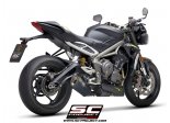 Układ wydechowy SC-PROJECT SC1-R TYTAN CZARNY SLIP-ON TRIUMPH STREET TRIPLE S 660 / A2 2020 - 2021