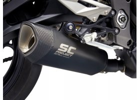 Układ wydechowy SC-PROJECT SC1-R TYTAN CZARNY SLIP-ON TRIUMPH STREET TRIPLE S 660 / A2 2020 - 2021