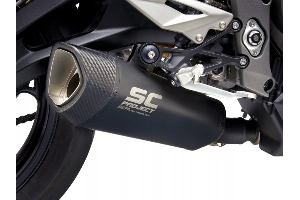 Układ wydechowy SC-PROJECT SC1-R TYTAN CZARNY SLIP-ON TRIUMPH STREET TRIPLE S 660 / A2 2020 - 2021