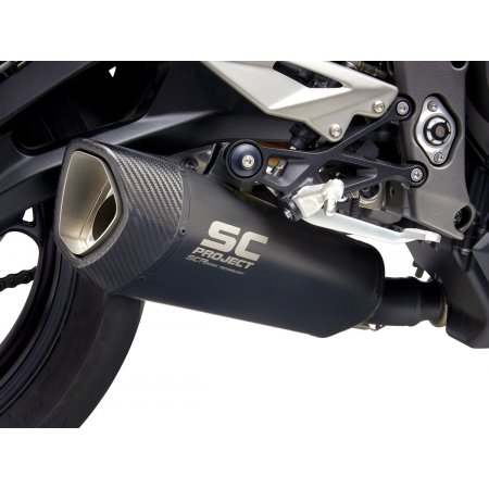 Układ wydechowy SC-PROJECT SC1-R TYTAN CZARNY SLIP-ON TRIUMPH STREET TRIPLE S 660 / A2 2020 - 2021