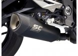 Układ wydechowy SC-PROJECT SC1-R TYTAN CZARNY SLIP-ON TRIUMPH STREET TRIPLE S 660 / A2 2020 - 2021