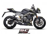 Układ wydechowy SC-PROJECT SC1-R TYTAN CZARNY SLIP-ON TRIUMPH STREET TRIPLE S 660 / A2 2020 - 2021