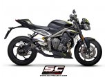 Układ wydechowy SC-PROJECT S1 TYTAN CZARNY SLIP-ON TRIUMPH STREET TRIPLE 765 S / R / RS 2020 - 2021