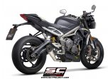 Układ wydechowy SC-PROJECT S1 TYTAN SLIP-ON TRIUMPH STREET TRIPLE 765 S / R / RS 2020 - 2021