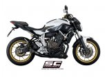 Układ wydechowy SC-PROJECT S1 TYTAN CZARNY FULL SYSTEM YAMAHA MT-07 2013 - 2016