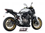 Układ wydechowy SC-PROJECT S1 TYTAN CZARNY FULL SYSTEM YAMAHA MT-07 2013 - 2016