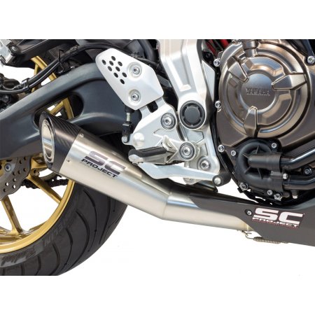 Układ wydechowy SC-PROJECT S1 STAL FULL SYSTEM YAMAHA MT-07 2013 - 2016