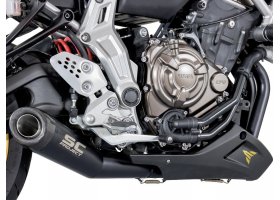 Układ wydechowy SC-PROJECT CONICAL STAL CZARNY FULL SYSTEM YAMAHA MT-07 2013 - 2016