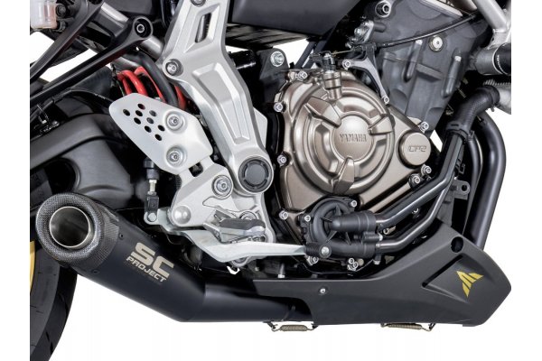 Układ wydechowy SC-PROJECT CONICAL STAL CZARNY FULL SYSTEM YAMAHA MT-07 2013 - 2016