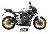 Układ wydechowy SC-PROJECT CONICAL STAL CZARNY FULL SYSTEM YAMAHA MT-07 2013 - 2016