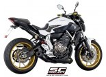 Układ wydechowy SC-PROJECT CONICAL STAL CZARNY FULL SYSTEM YAMAHA MT-07 2013 - 2016