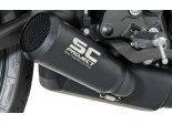 Układ wydechowy SC-PROJECT 70S CONICAL STAL CZARNY FULL SYSTEM YAMAHA MT-07 2013 - 2016