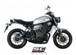 Układ wydechowy SC-PROJECT 70S CONICAL STAL CZARNY FULL SYSTEM YAMAHA MT-07 2017 - 2020