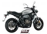 Układ wydechowy SC-PROJECT 70S CONICAL STAL CZARNY FULL SYSTEM YAMAHA MT-07 2017 - 2020