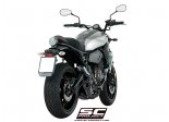 Układ wydechowy SC-PROJECT S1 TYTAN CZARNY FULL SYSTEM YAMAHA MT-07 2017 - 2020