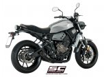 Układ wydechowy SC-PROJECT S1 TYTAN CZARNY FULL SYSTEM YAMAHA MT-07 2017 - 2020