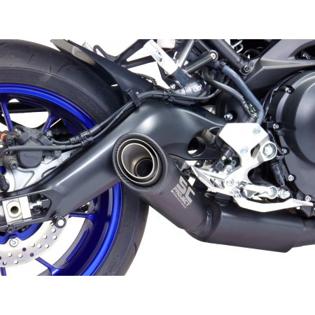 Układ wydechowy SC-PROJECT S1 TYTAN CZARNY FULL SYSTEM YAMAHA MT-09 2017 - 2020