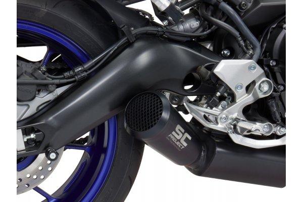 Układ wydechowy SC-PROJECT 70S CONICAL STAL CZARNY FULL SYSTEM YAMAHA MT-09 2017 - 2020