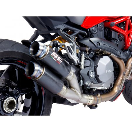 Układ wydechowy SC-PROJECT TWIN GP70-R KARBON SLIP ON DUCATI MONSTER 1200 / S / R 2017 - 2021