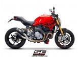 Układ wydechowy SC-PROJECT TWIN GP70-R KARBON SLIP ON DUCATI MONSTER 1200 / S / R 2017 - 2021