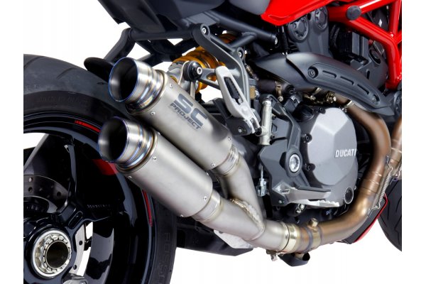 Układ wydechowy SC-PROJECT TWIN GP70-R TYTAN SLIP-ON DUCATI MONSTER 1200 / S / R 2017 - 2021