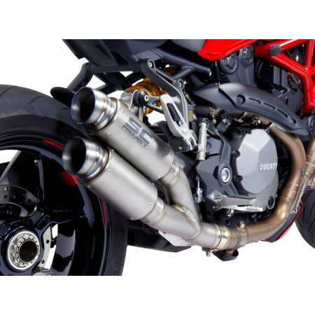 Układ wydechowy SC-PROJECT TWIN GP70-R TYTAN SLIP-ON DUCATI MONSTER 1200 / S / R 2017 - 2021