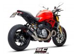 Układ wydechowy SC-PROJECT TWIN CR-T KARBON SLIP-ON DUCATI MONSTER 1200 / S / R 2017 - 2021