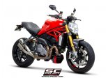 Układ wydechowy SC-PROJECT TWIN CR-T TYTAN SLIP-ON DUCATI MONSTER 1200 / S / R 2017 - 2021