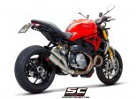 Układ wydechowy SC-PROJECT TWIN CR-T TYTAN SLIP-ON DUCATI MONSTER 1200 / S / R 2017 - 2021