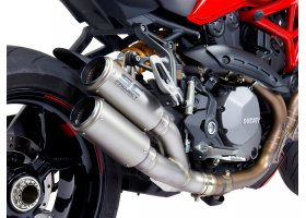 Układ wydechowy SC-PROJECT TWIN CR-T TYTAN SLIP-ON DUCATI MONSTER 1200 / S / R 2017 - 2021