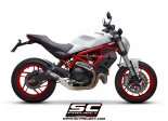 Układ wydechowy SC-PROJECT CR-T KARBON SLIP-ON DUCATI MONSTER 797 2017 - 2020