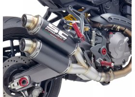 Układ wydechowy SC-PROJECT TWIN GP KARBON SLIP ON DUCATI MONSTER 821 2018 - 2020