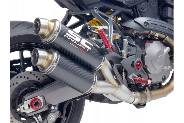 Układ wydechowy SC-PROJECT TWIN GP KARBON SLIP ON DUCATI MONSTER 821 2018 - 2020