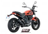 Układ wydechowy SC-PROJECT 70S CONIC STAL CZARNY FULL SYSTEM DUCATI SCRAMBLER 400 2016 - 2019