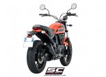 Układ wydechowy SC-PROJECT 70S CONIC STAL CZARNY FULL SYSTEM DUCATI SCRAMBLER 400 2016 - 2019