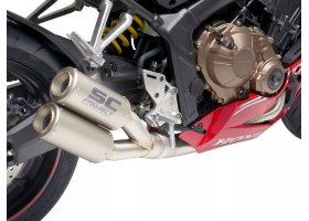 Układ wydechowy SC-PROJECT TWIN CR-T TYTAN FULL SYSTEM HONDA CBR650R 2019 - 2020