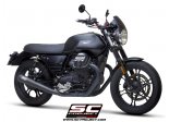 Układ wydechowy SC-PROJECT 70S CONICAL STAL CZARNY 2 SLIP-ON MOTO GUZZI V7 III 2017 - 2020