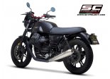 Układ wydechowy SC-PROJECT RACER CONICAL STAL 2 SLIP-ON MOTO GUZZI V7 III 2017 - 2020