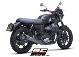 Układ wydechowy SC-PROJECT RACER CONICAL STAL CZARNY 2 SLIP-ON MOTO GUZZI V7 III 2017 - 2020