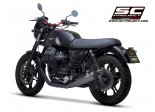 Układ wydechowy SC-PROJECT 70S CONICAL STAL CZARNY 2 SLIP-ON MOTO GUZZI V7 III 2017 - 2020