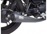 Układ wydechowy SC-PROJECT 70S CONICAL STAL CZARNY 2 SLIP-ON MOTO GUZZI V7 III 2017 - 2020