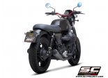 Układ wydechowy SC-PROJECT 70S CONICAL STAL CZARNY 2 SLIP-ON MOTO GUZZI V7 III 2017 - 2020