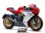 Układ wydechowy SC-PROJECT 70'S CONIC STAL CZARNY SLIP-ON MV AGUSTA SUPERVELOCE 800 2019-2021