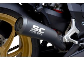 Układ wydechowy SC-PROJECT 70'S CONIC STAL CZARNY SLIP-ON MV AGUSTA SUPERVELOCE 800 2019-2021